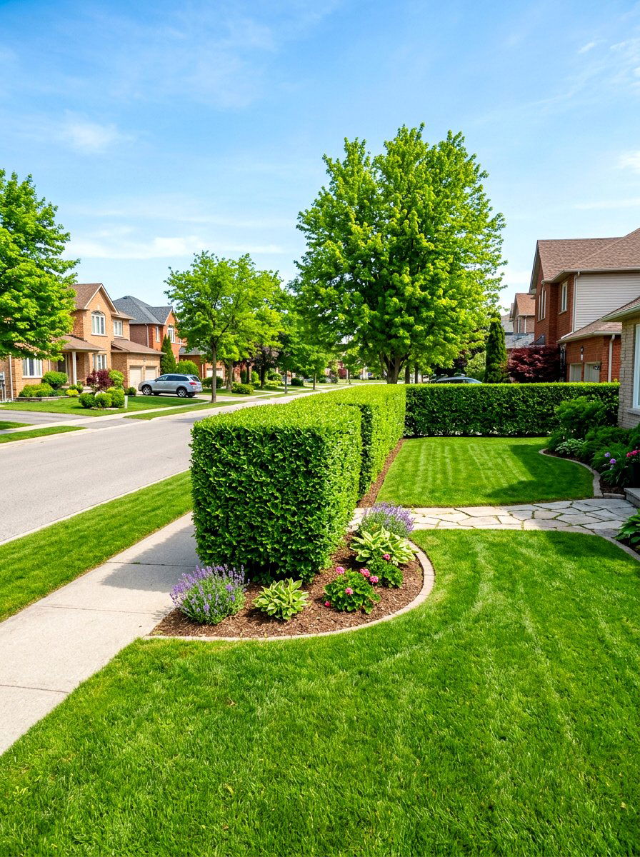 Privet Privacy Wall - 30 house front hedge ideas