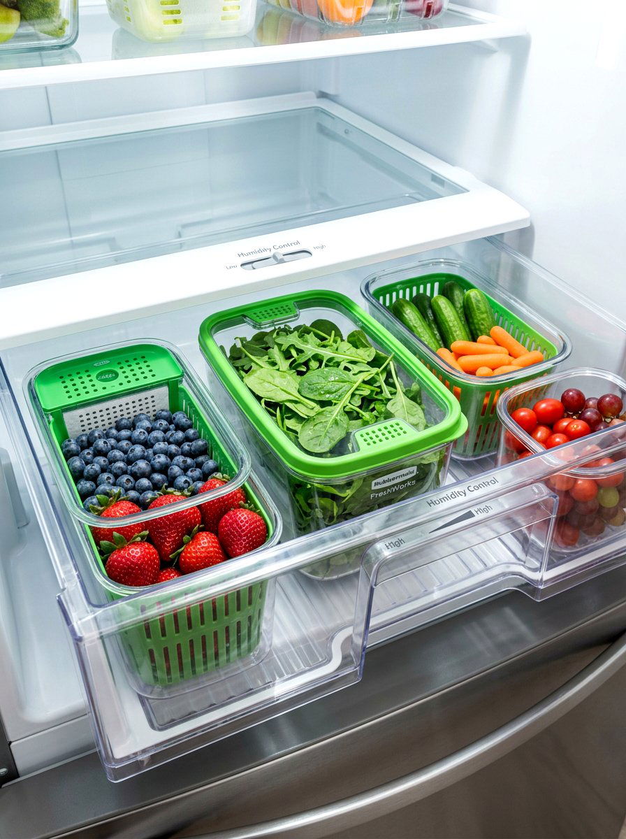 Produce saver containers - 30 food container organization ideas