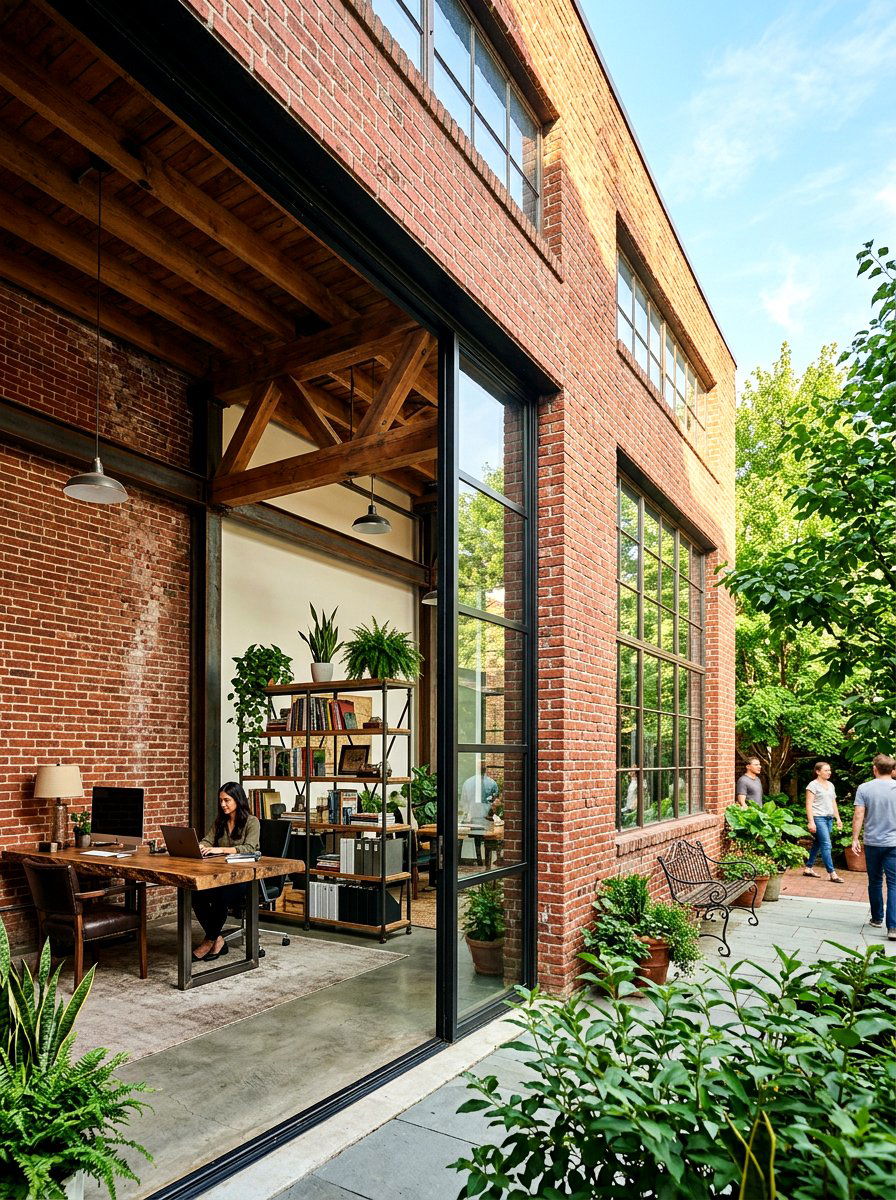 Professional Brick Wall - 30 zoom background office ideas
