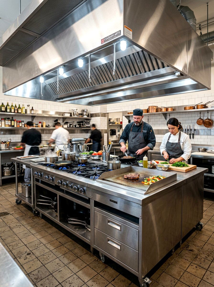 Professional Chef Style Island With Burners - 30 kitchen island with cooktop ideas