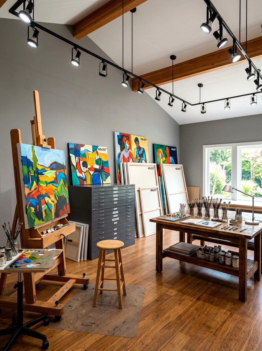 Professional Fine Art Studio - 30 art studio room ideas