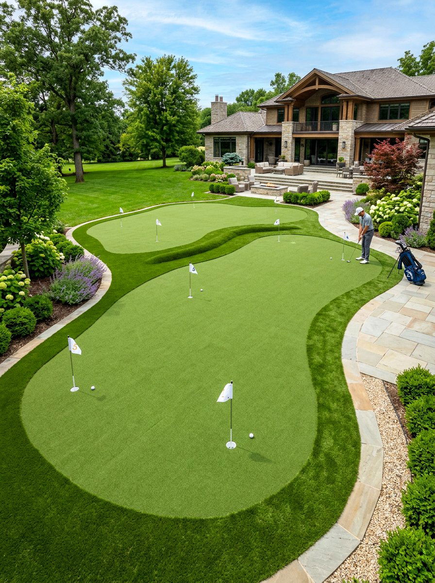 Professional Home Putting Green - 30 backyard putting green ideas