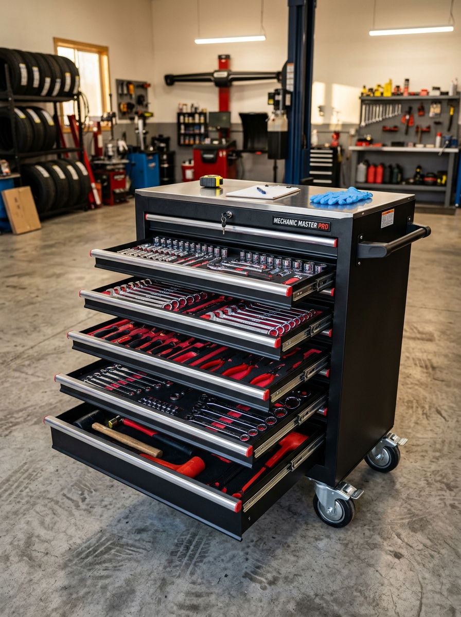 Professional Rolling Tool Cabinet - 30 shed organization ideas