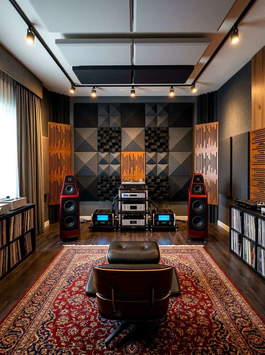 Professional audiophile room - 30 record listening room ideas