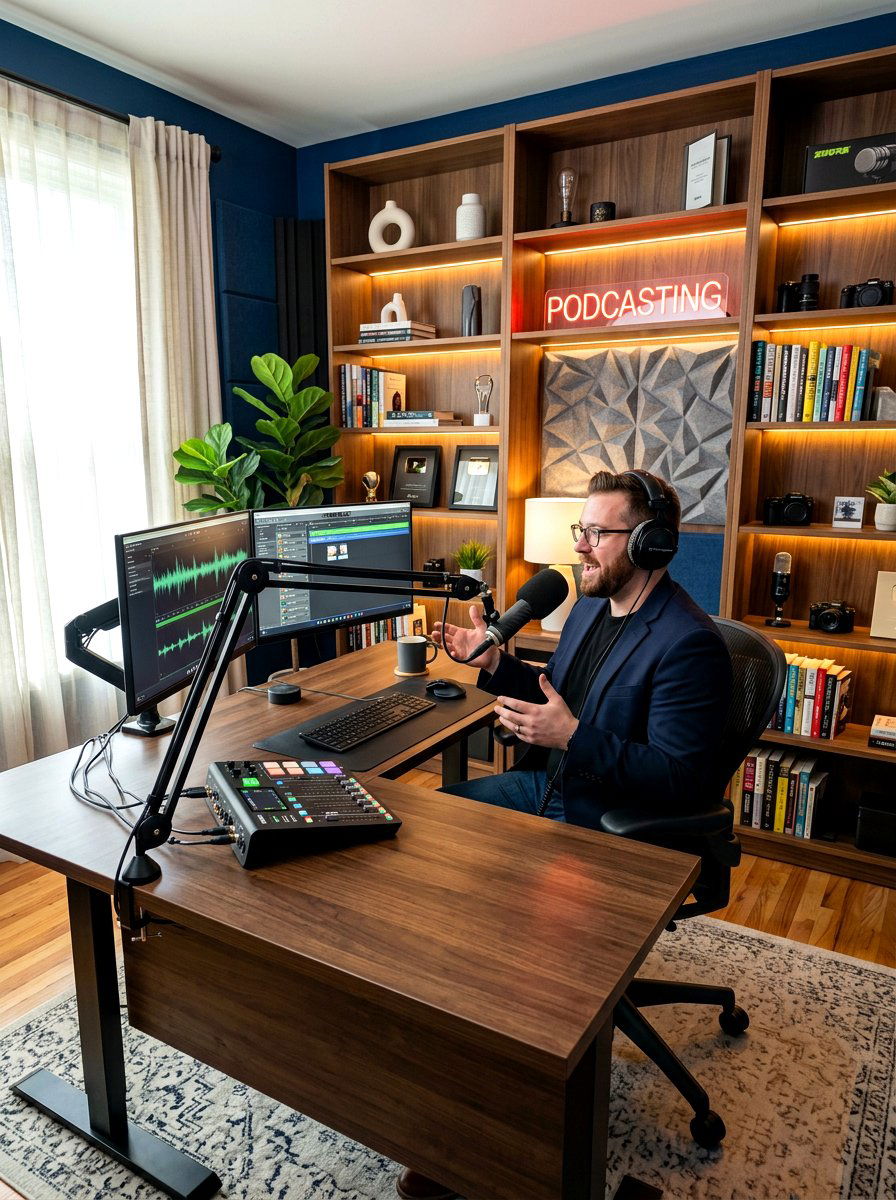 Professional home office podcast - 30 podcast room ideas