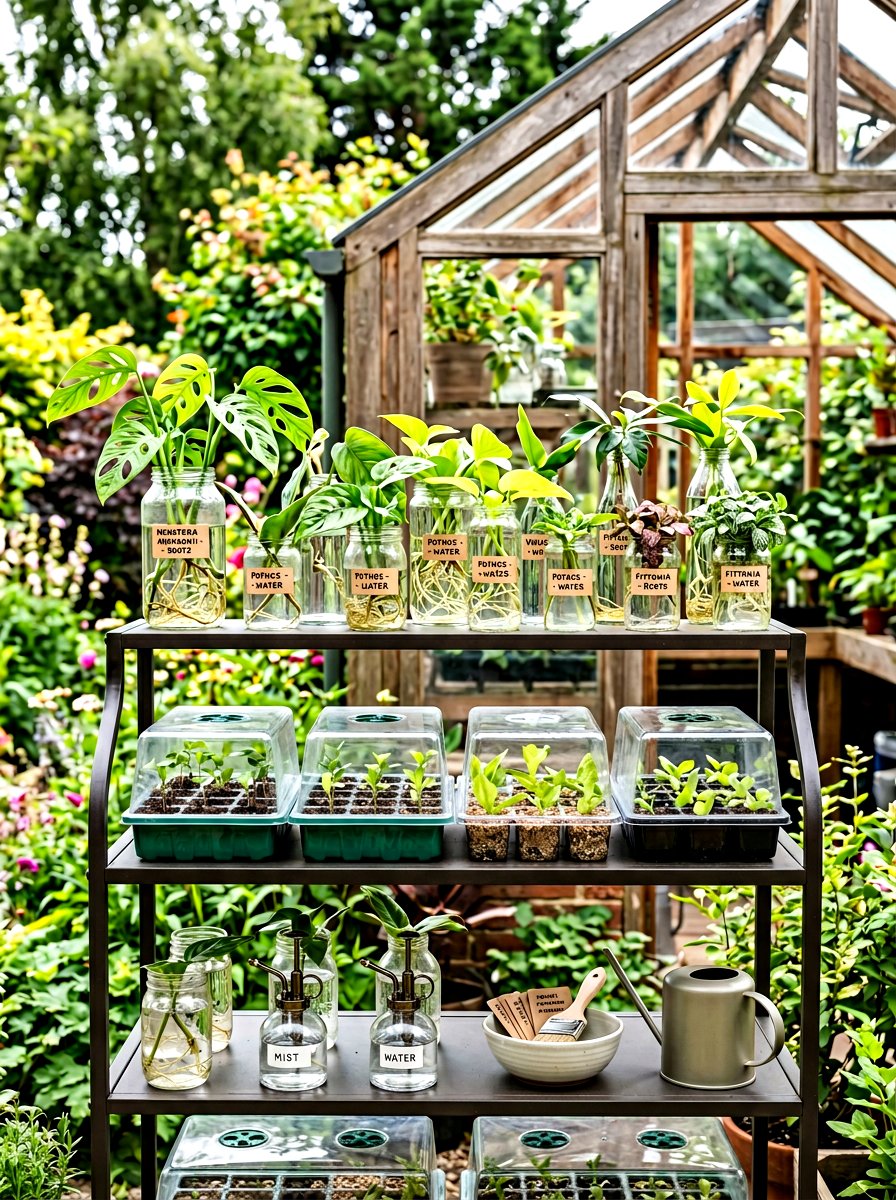 Propagation Station - 30 greenhouse corner ideas