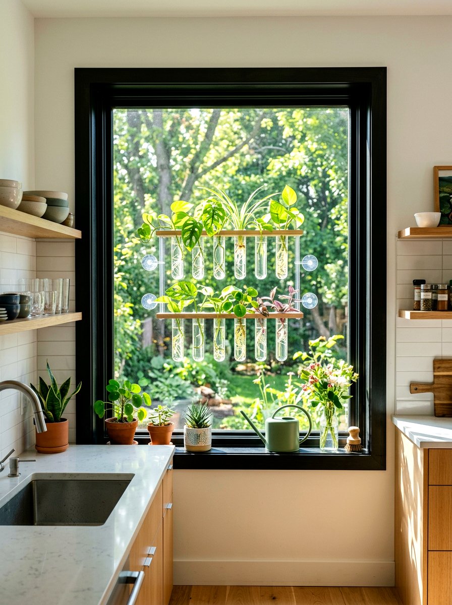 Propagation station for window - 30 plant propagation station ideas
