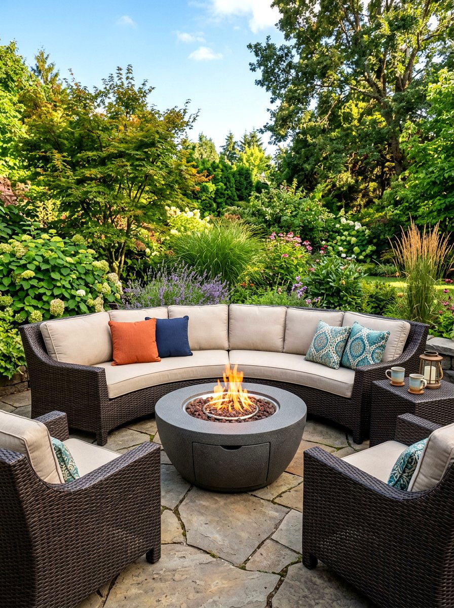 Propane Fire Pit - 30 cozy fire pit ideas