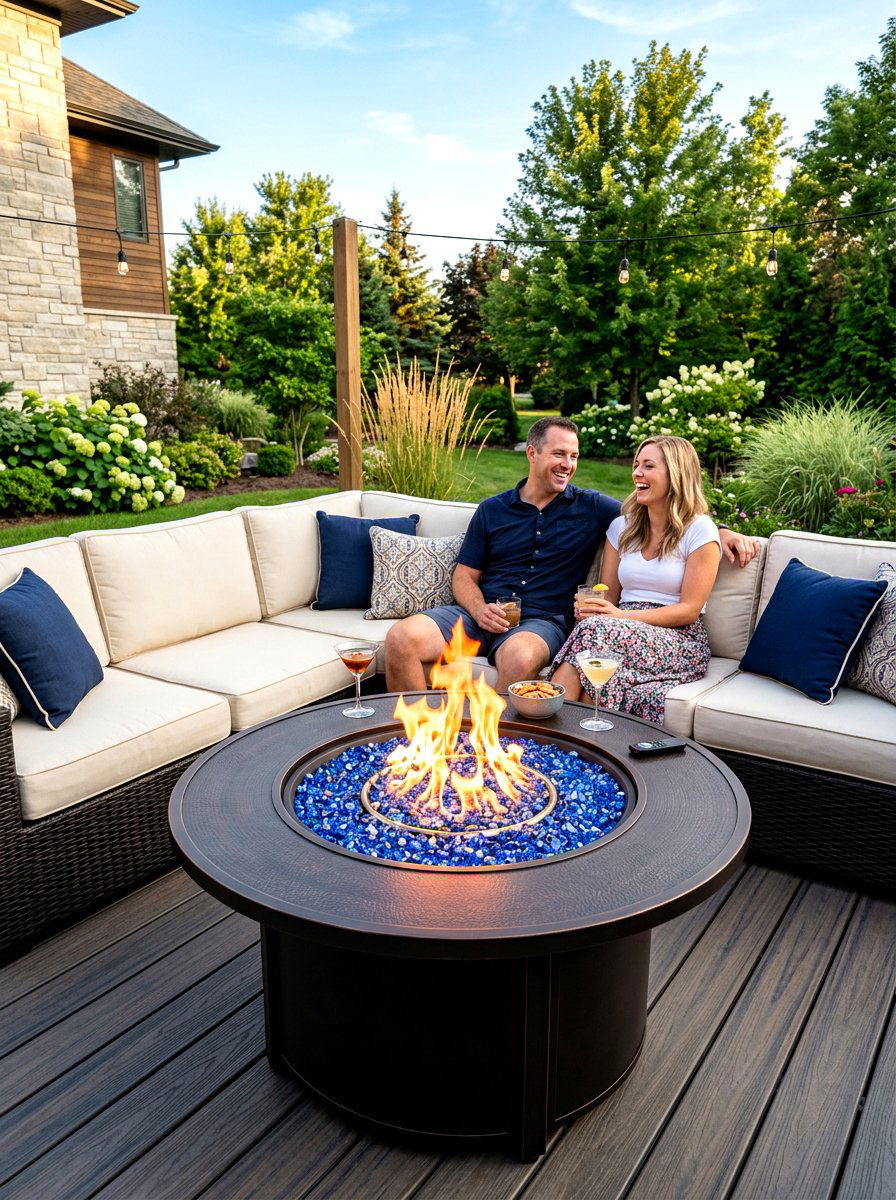 Propane Fire Pit Table - 30 square fire pit ideas