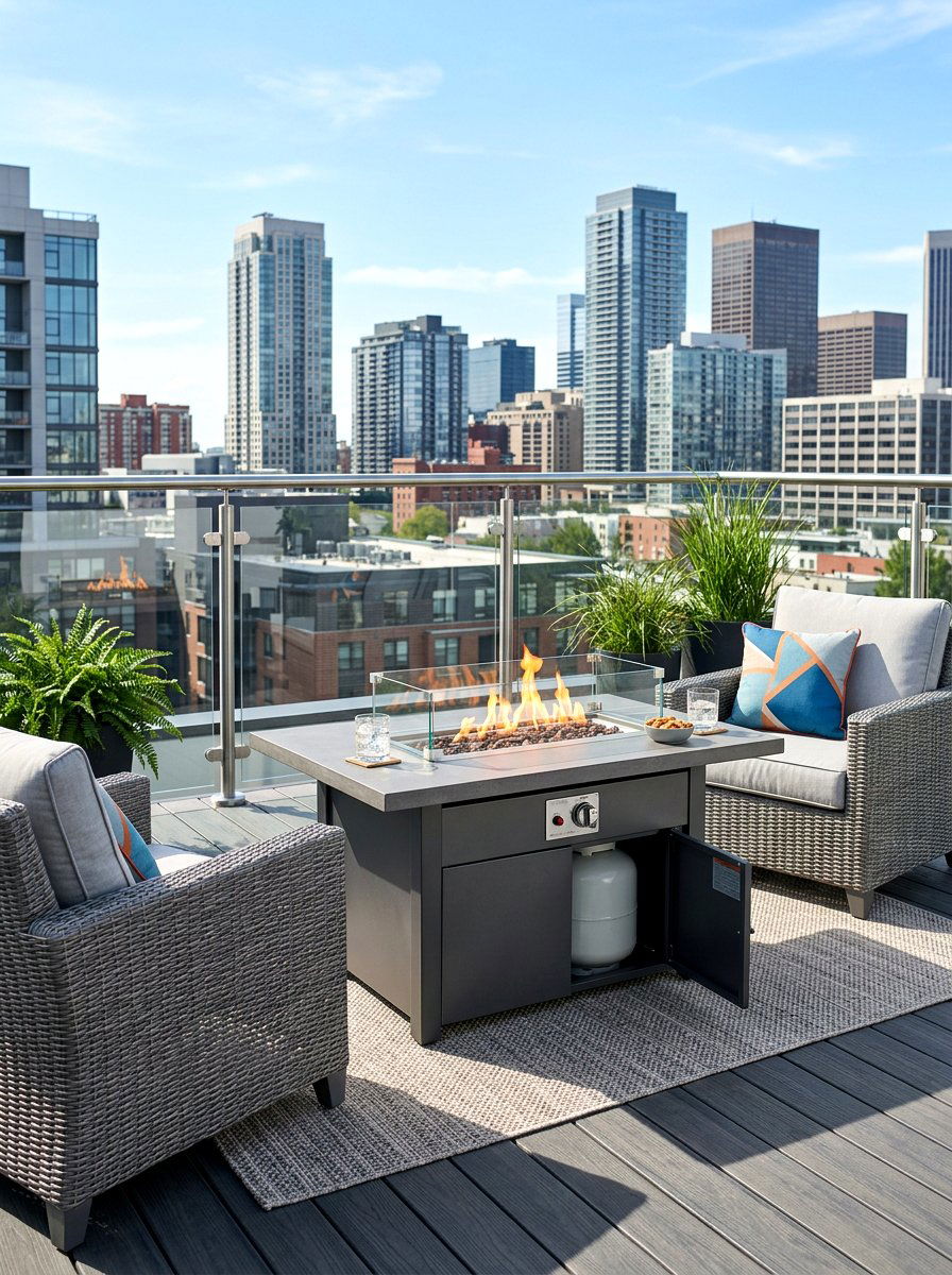 Propane fire pit - 30 round fire pit ideas