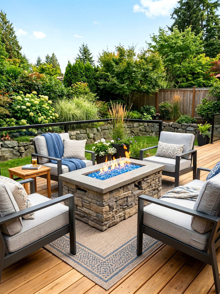 Propane gas fire pit - 30 diy style fire pit ideas
