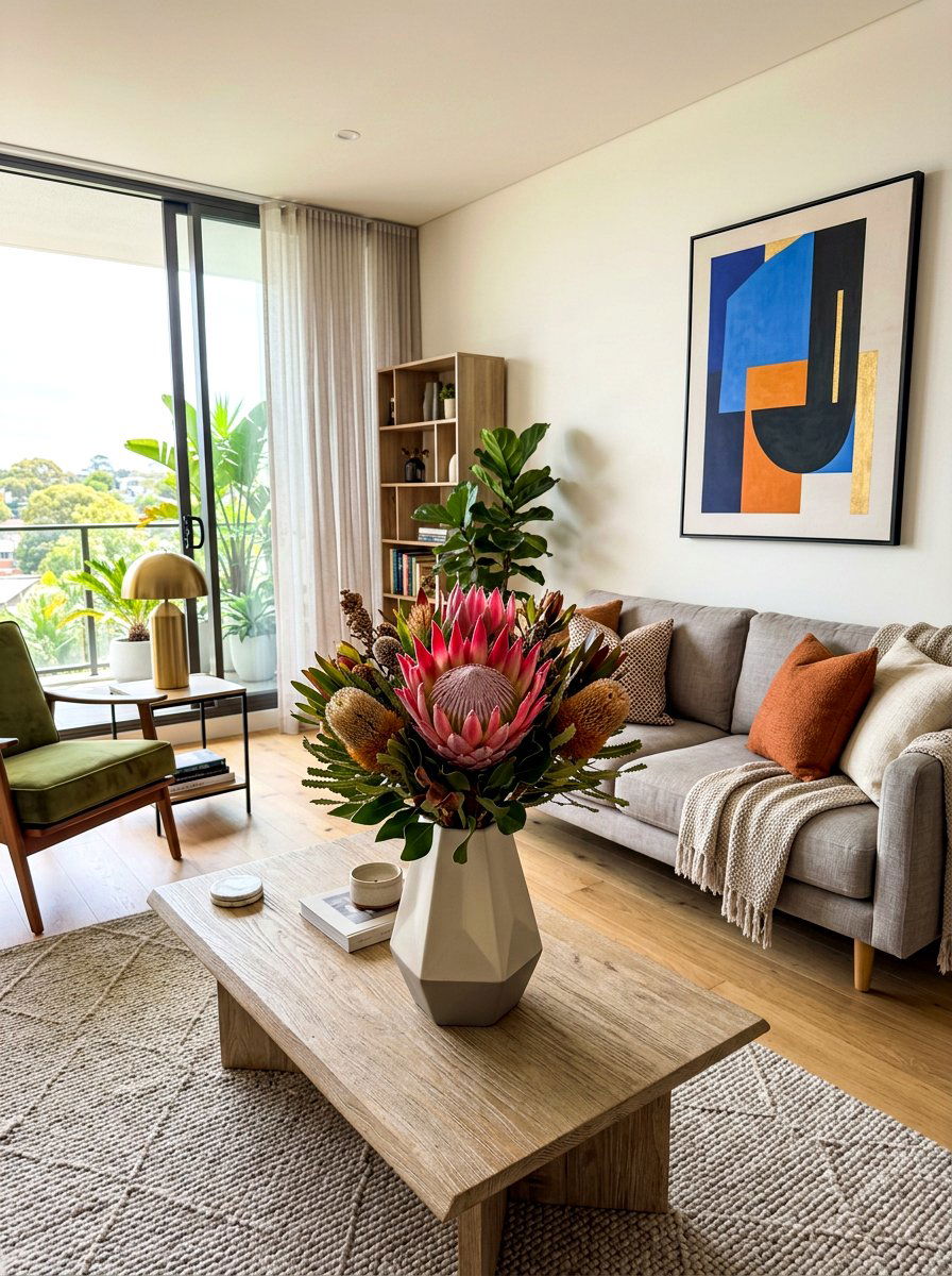 Protea Flower Display - 30 floral centerpiece ideas