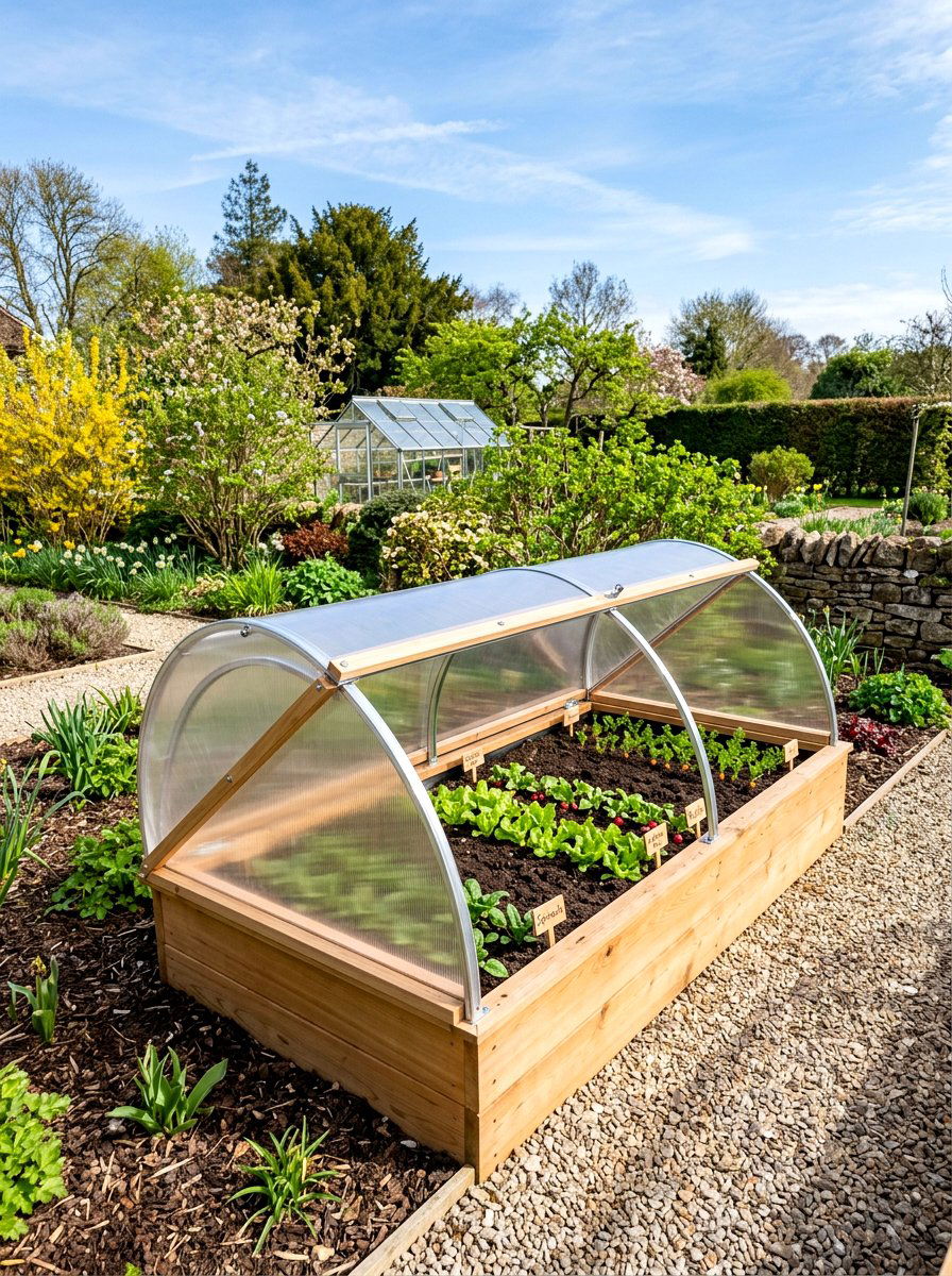 Protective Greenhouse Raised Bed - 30 raised bed layout ideas