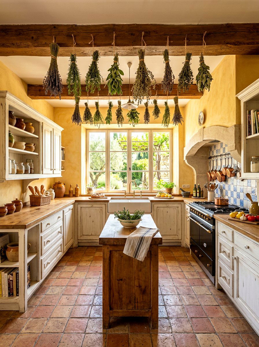 Provence Style Farmhouse Kitchen - 30 European farmhouse kitchen ideas