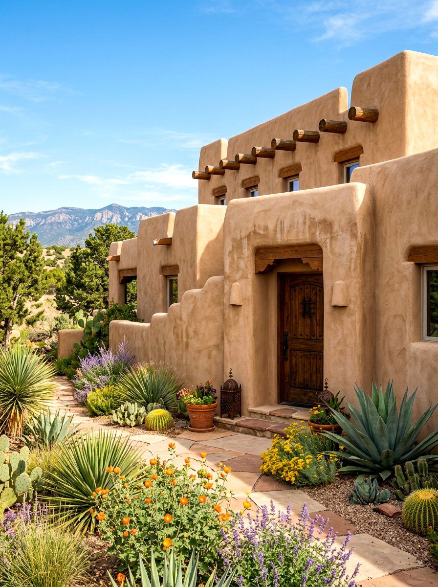 Pueblo Revival Wall - 30 heritage exterior ideas