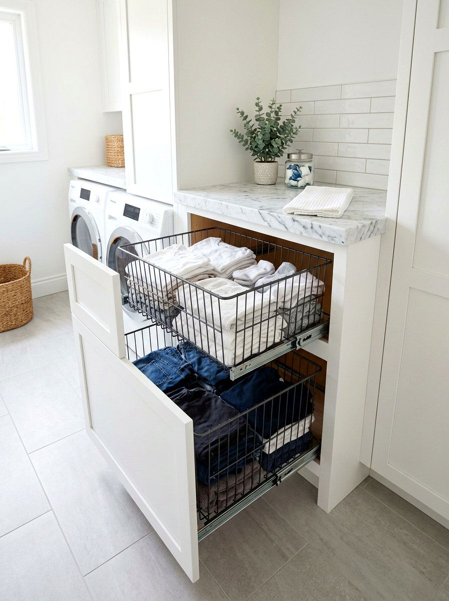 Pull Out Basket - 30 utility kitchen ideas
