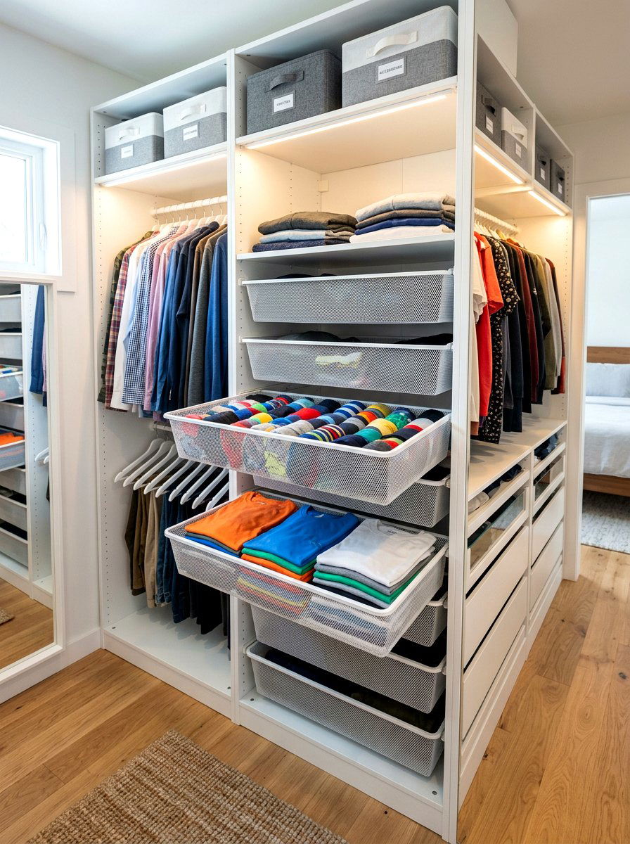 Pull Out Closet Drawers - 30 compact closet ideas