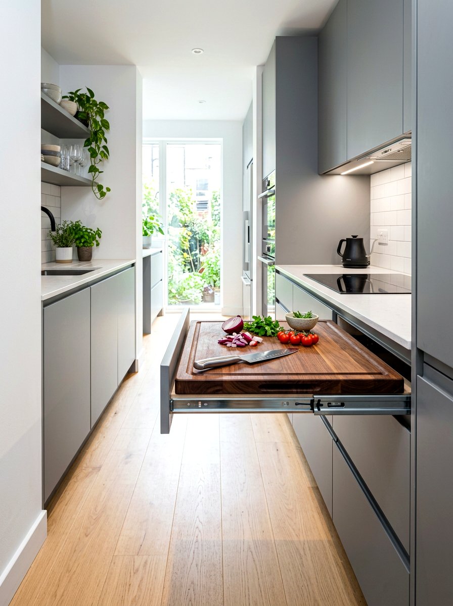 Pull Out Countertop Extension - 30 second prep space kitchen ideas