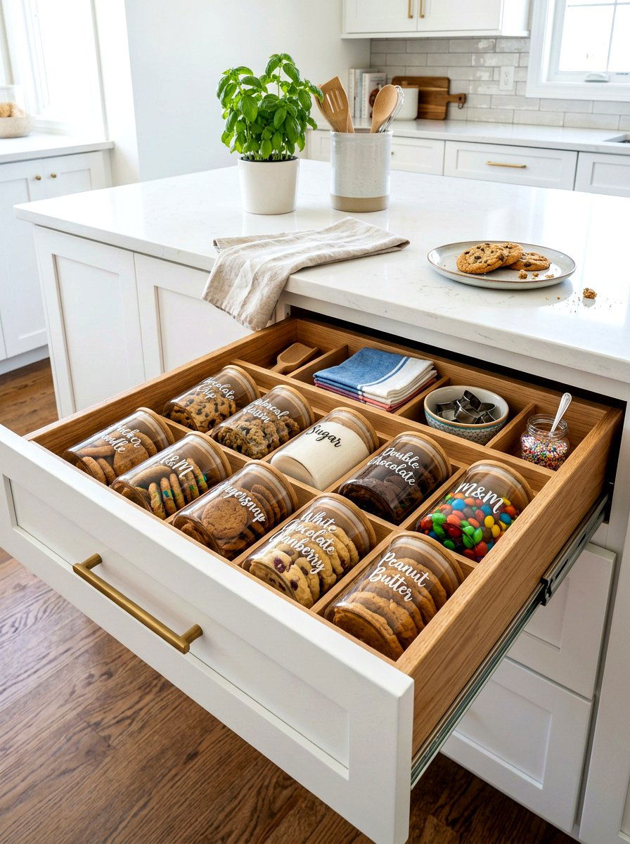 Pull Out Drawer - 30 cookie station ideas