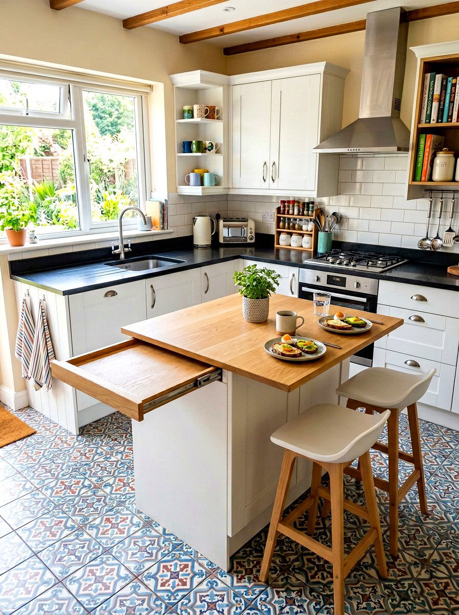 Pull Out Kitchen Island Extension - 30 breakfast bar ideas