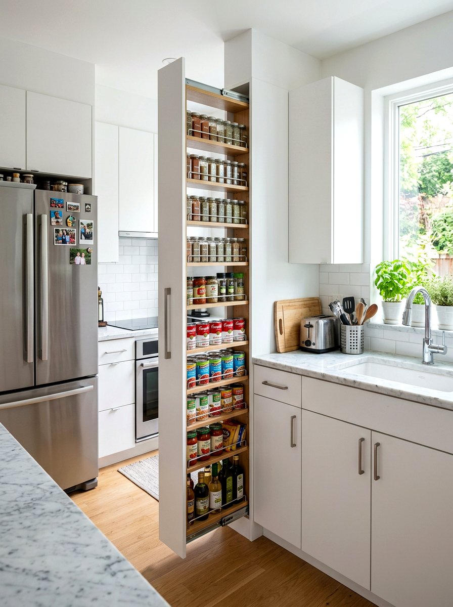 Pull Out Kitchen Pantry - 30 multipurpose furniture ideas