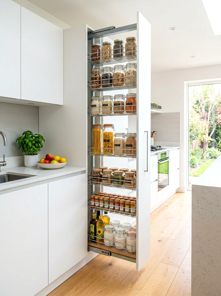 Pull Out Pantry - 30 kitchen storage ideas