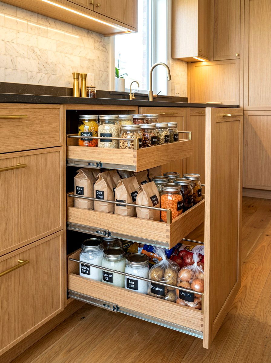 Pull Out Pantry Drawers - 30 pantry reset ideas