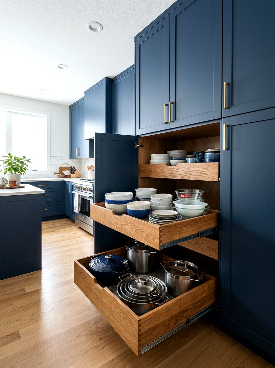 Pull Out Pantry Drawers - 30 butler pantry storage ideas