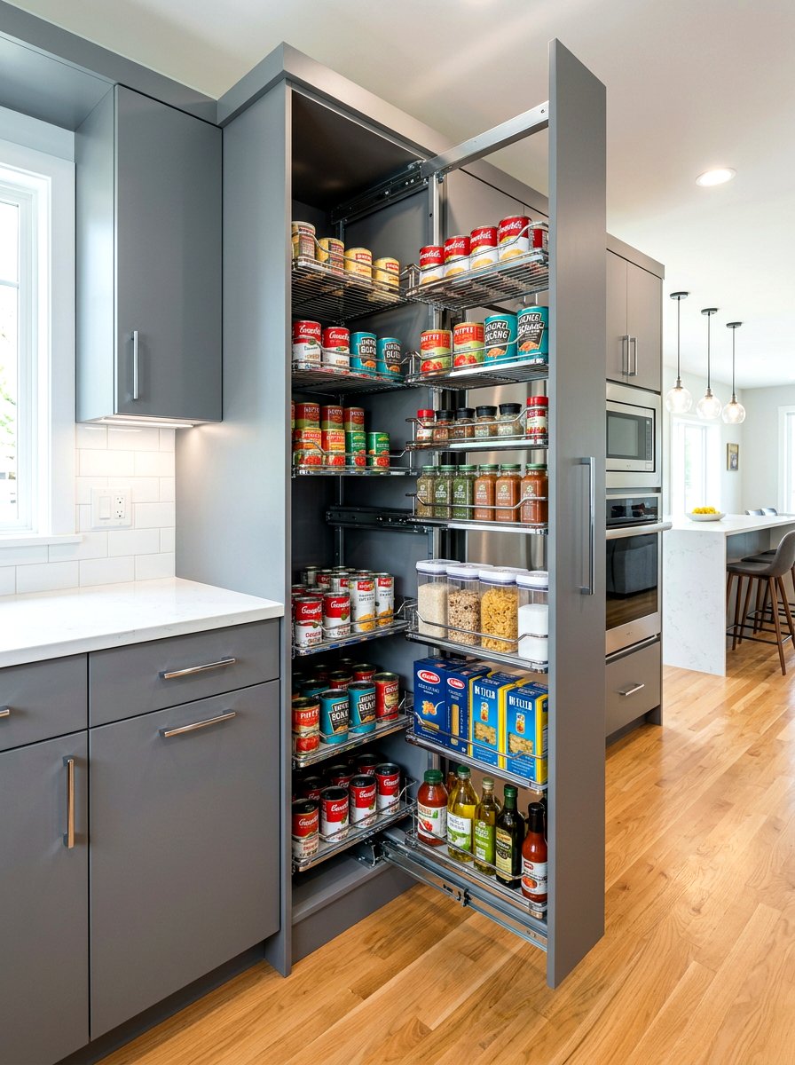 Pull Out Pantry Shelves - 30 pantry shelving ideas