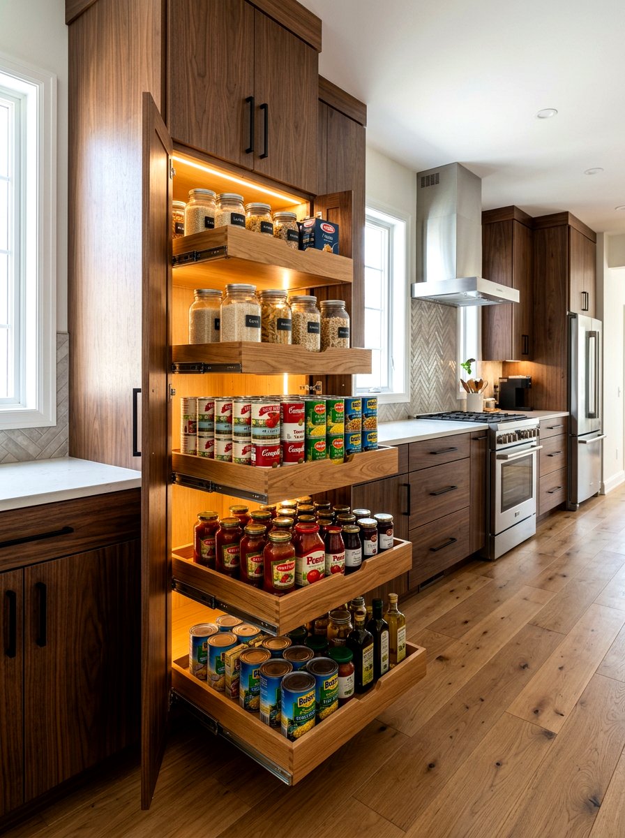 Pull Out Pantry Shelving Drawers - 30 pantry shelving layout ideas