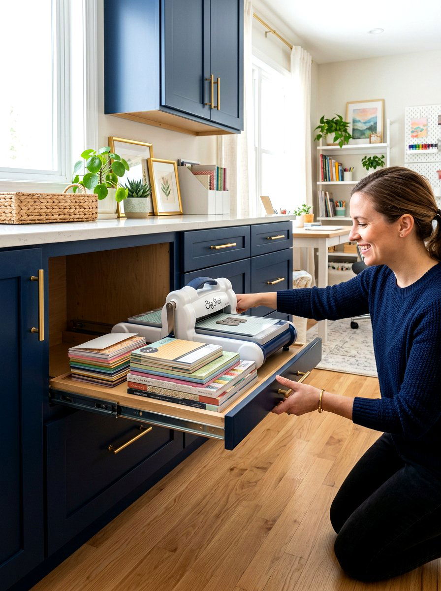 Pull Out Shelving - 30 scrapbook storage ideas
