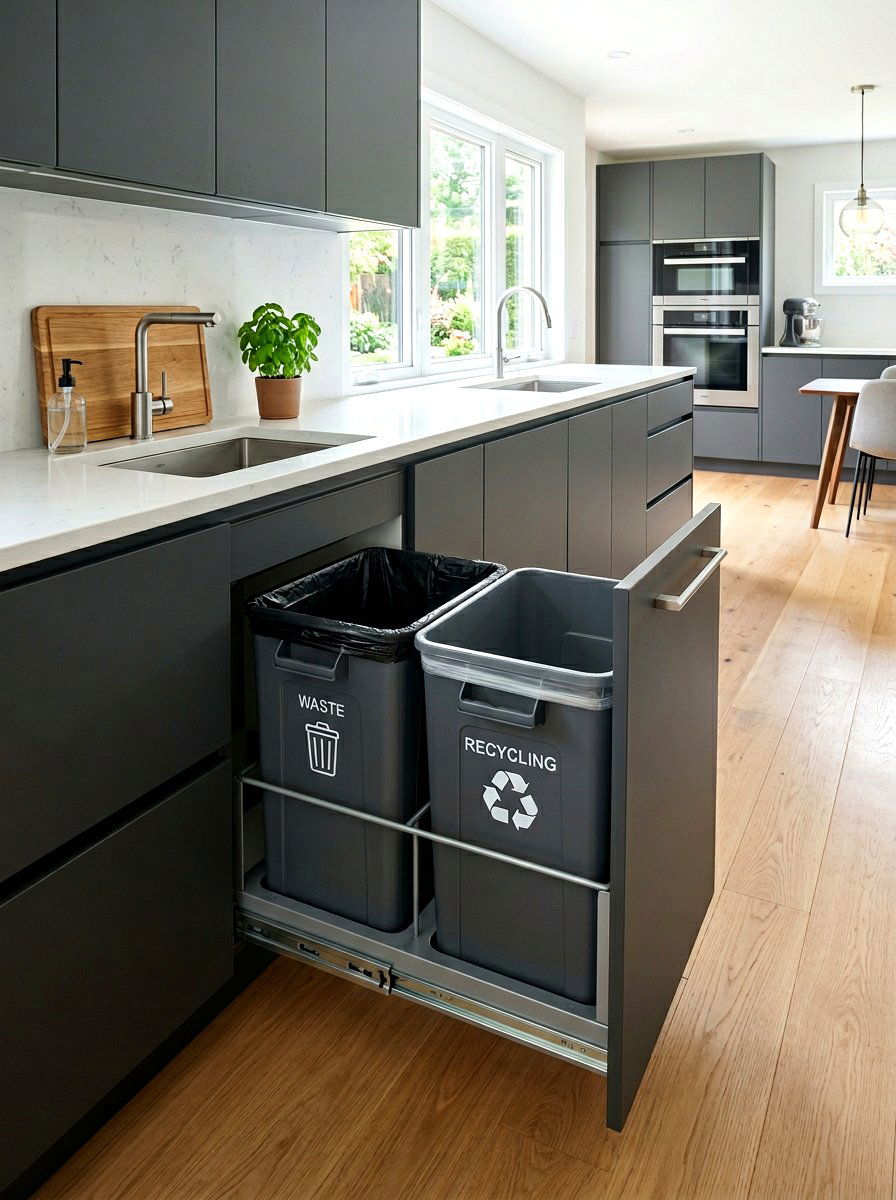 Pull Out Trash Drawer - 30 kitchen drawer organization ideas
