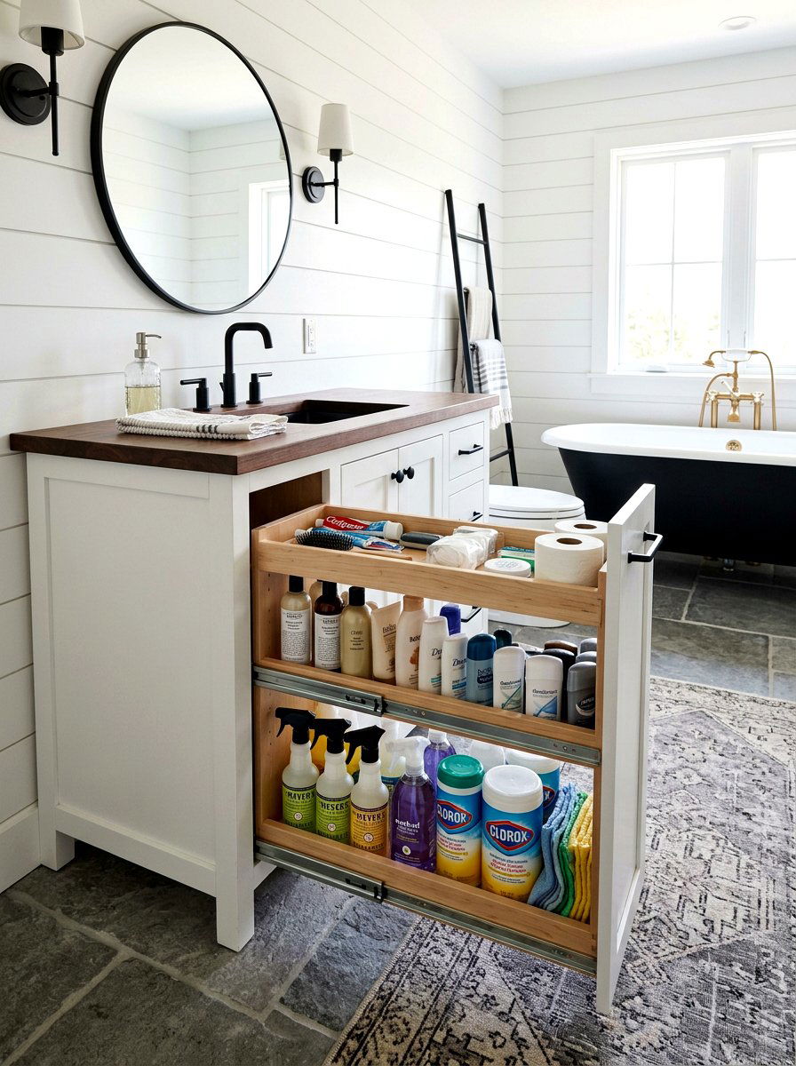 Pull Out Vanity Drawer - 30 bathroom vanity drawer ideas