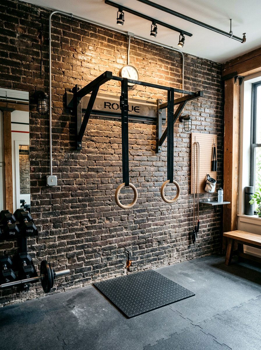 Pull Up Station - 30 small home gym ideas