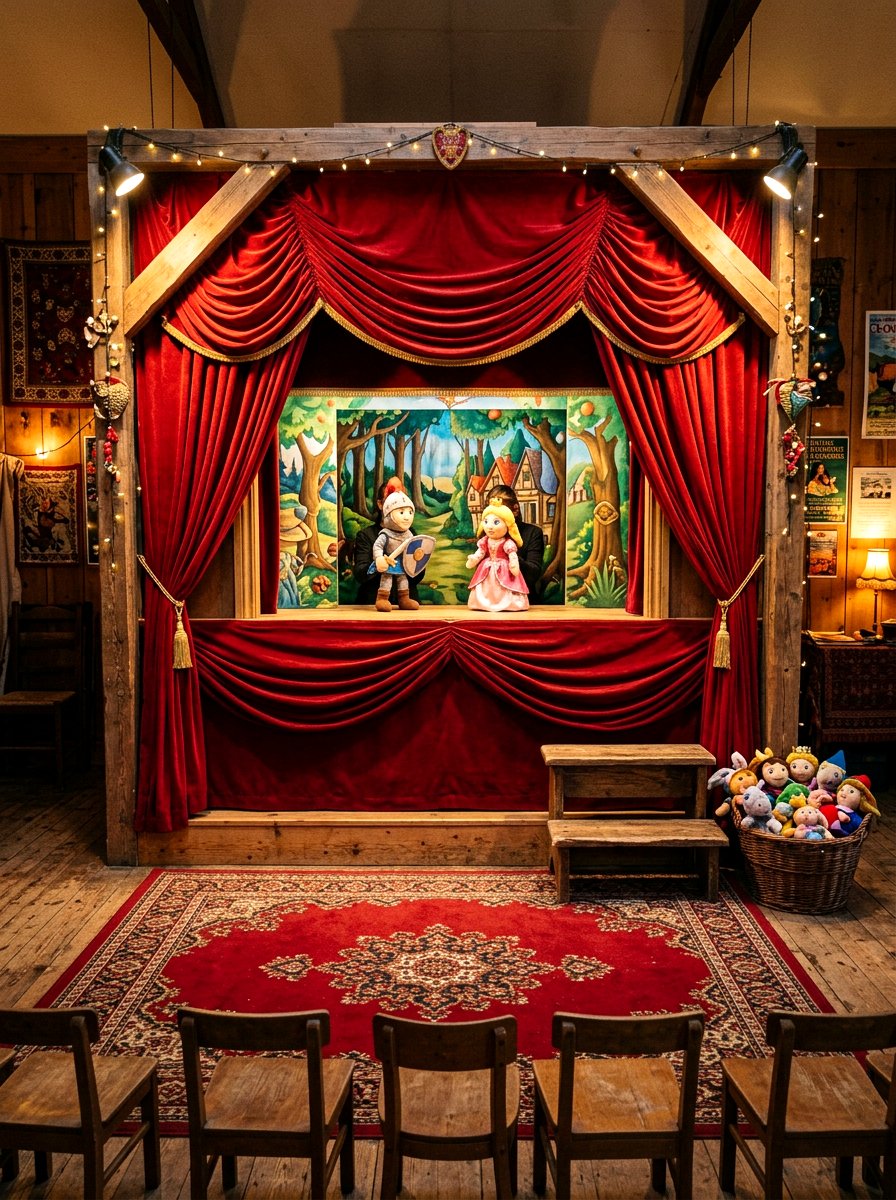 Puppet Theater Performance Area - 30 imaginative play corner ideas