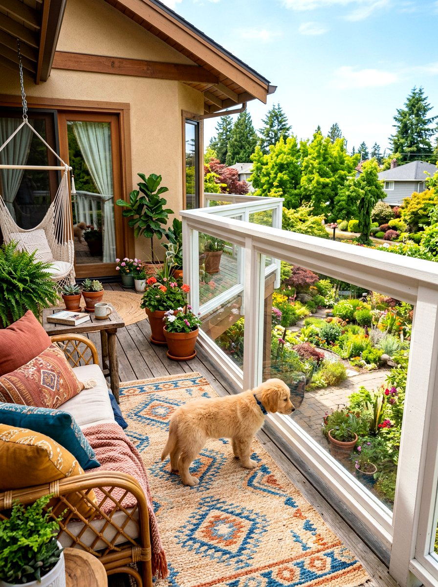 Puppy Proof Railing - 30 dog friendly patio ideas