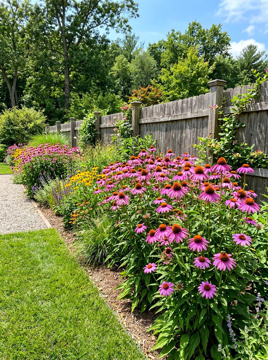 Purple Coneflower Garden - 30 butterfly haven backyard ideas