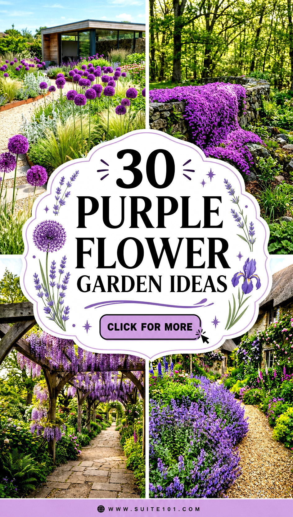 Purple Flower Garden Ideas 30 Blooming Combinations for Impact - Purple Flower Garden Ideas: 30 Blooming Combinations for Impact