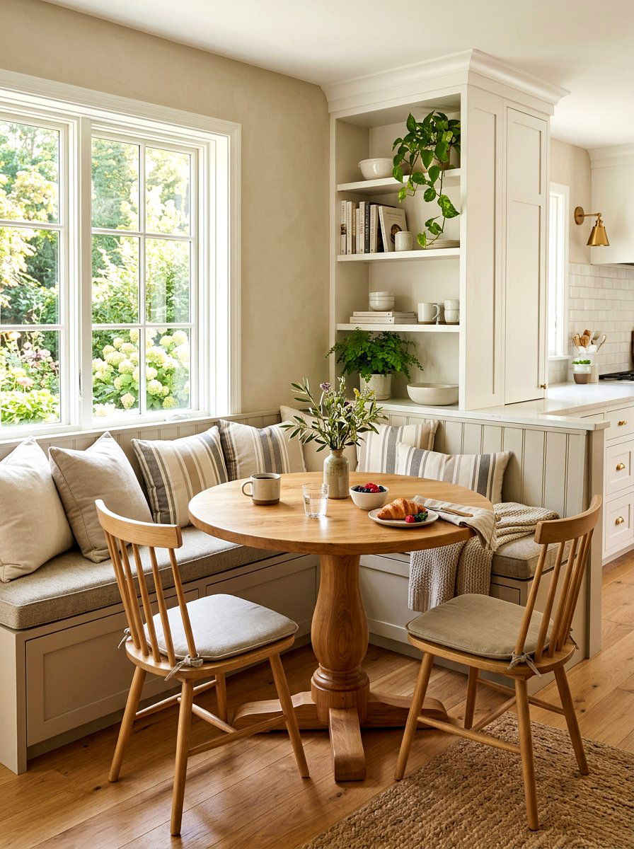 Putty Color Breakfast Nook - 30 putty color wall ideas