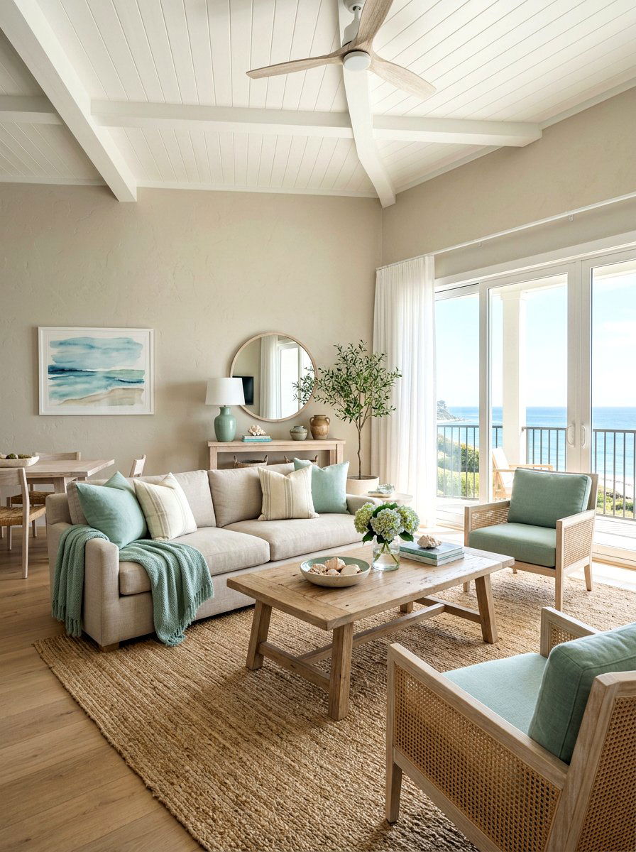 Putty Color Coastal Interior - 30 putty color wall ideas