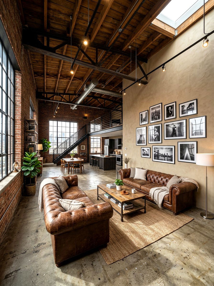 Putty Color Industrial Loft - 30 putty color wall ideas