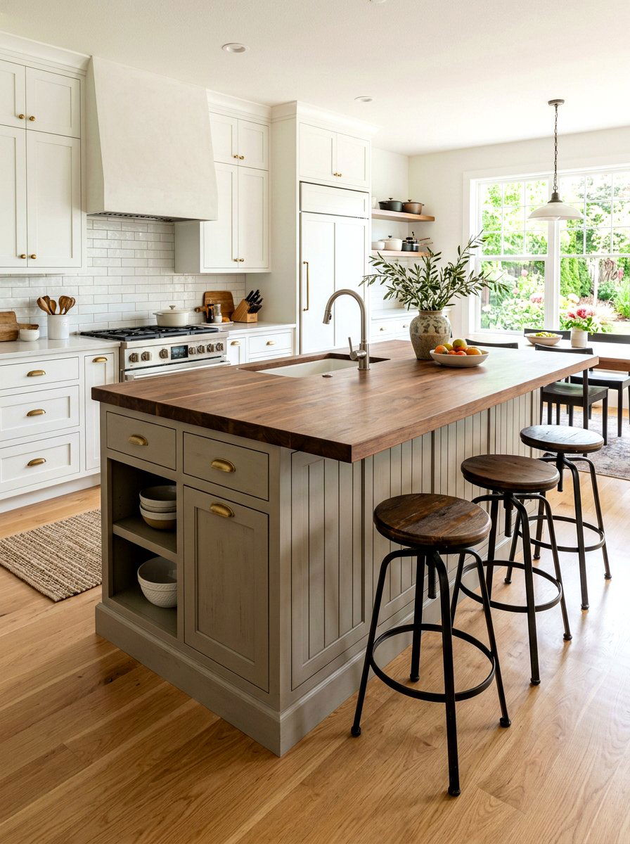 Putty Color Kitchen Island - 30 putty color wall ideas