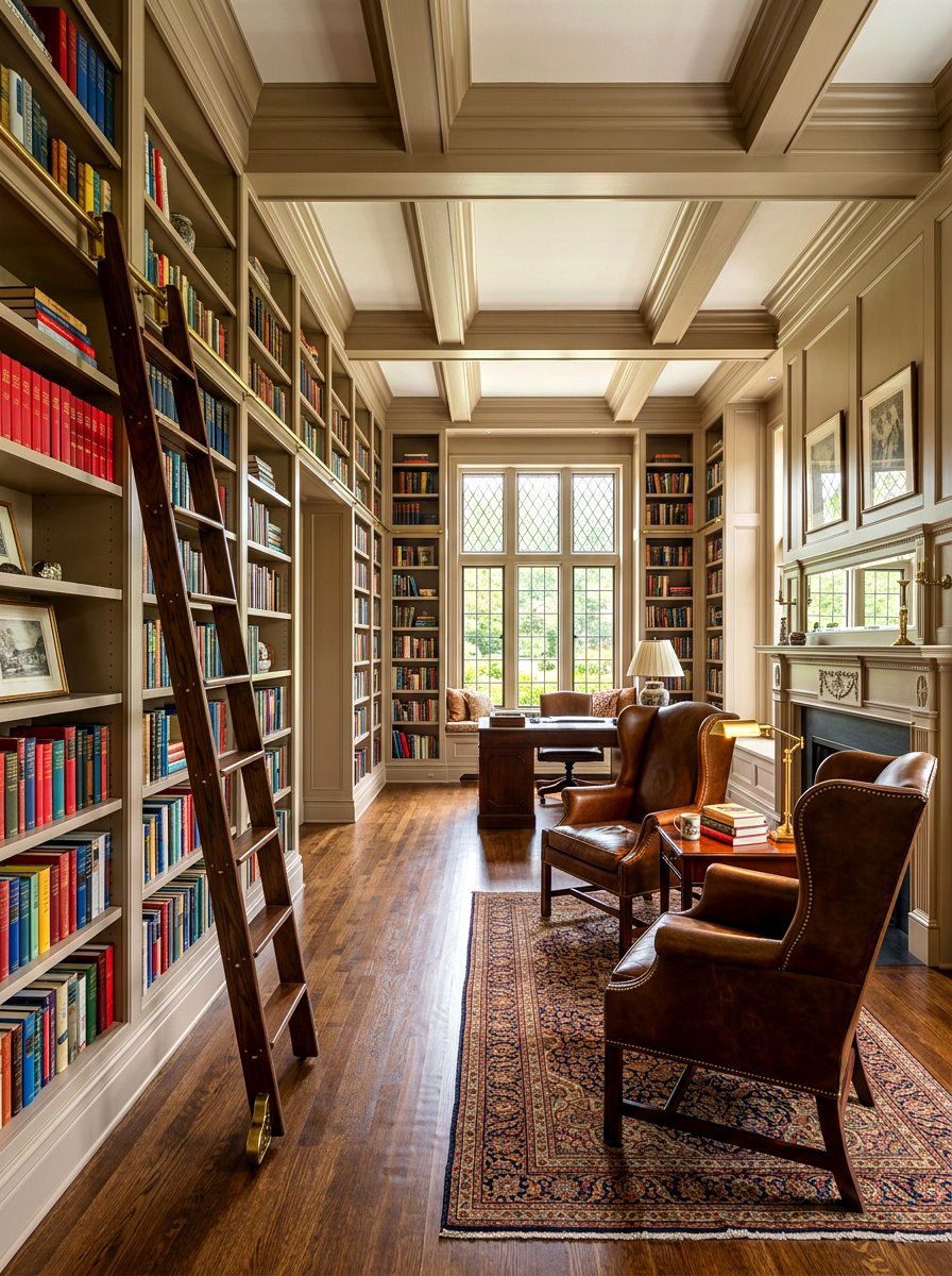 Putty Color Library Walls - 30 putty color wall ideas