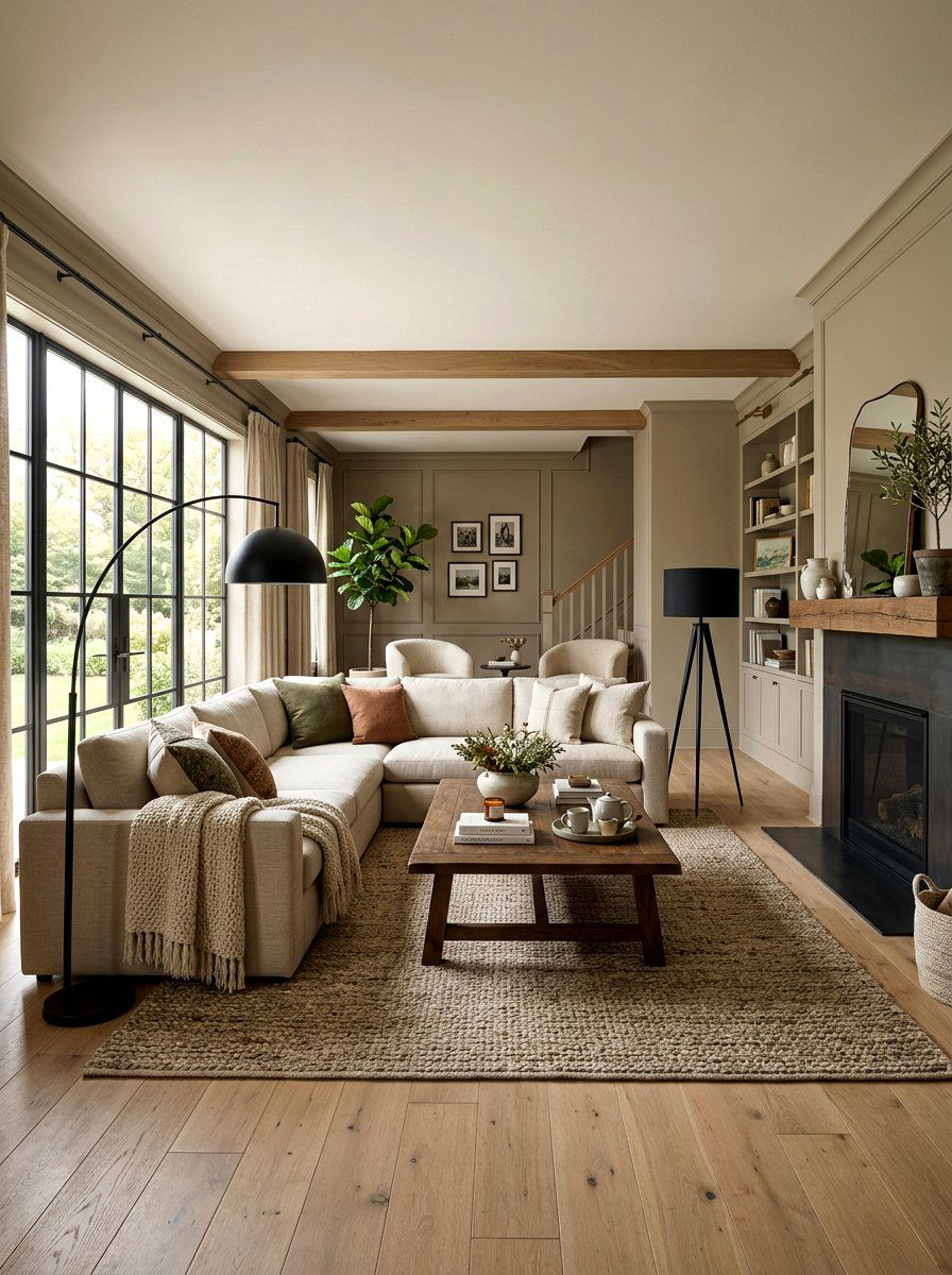 Putty Color Living Room - 30 putty color wall ideas