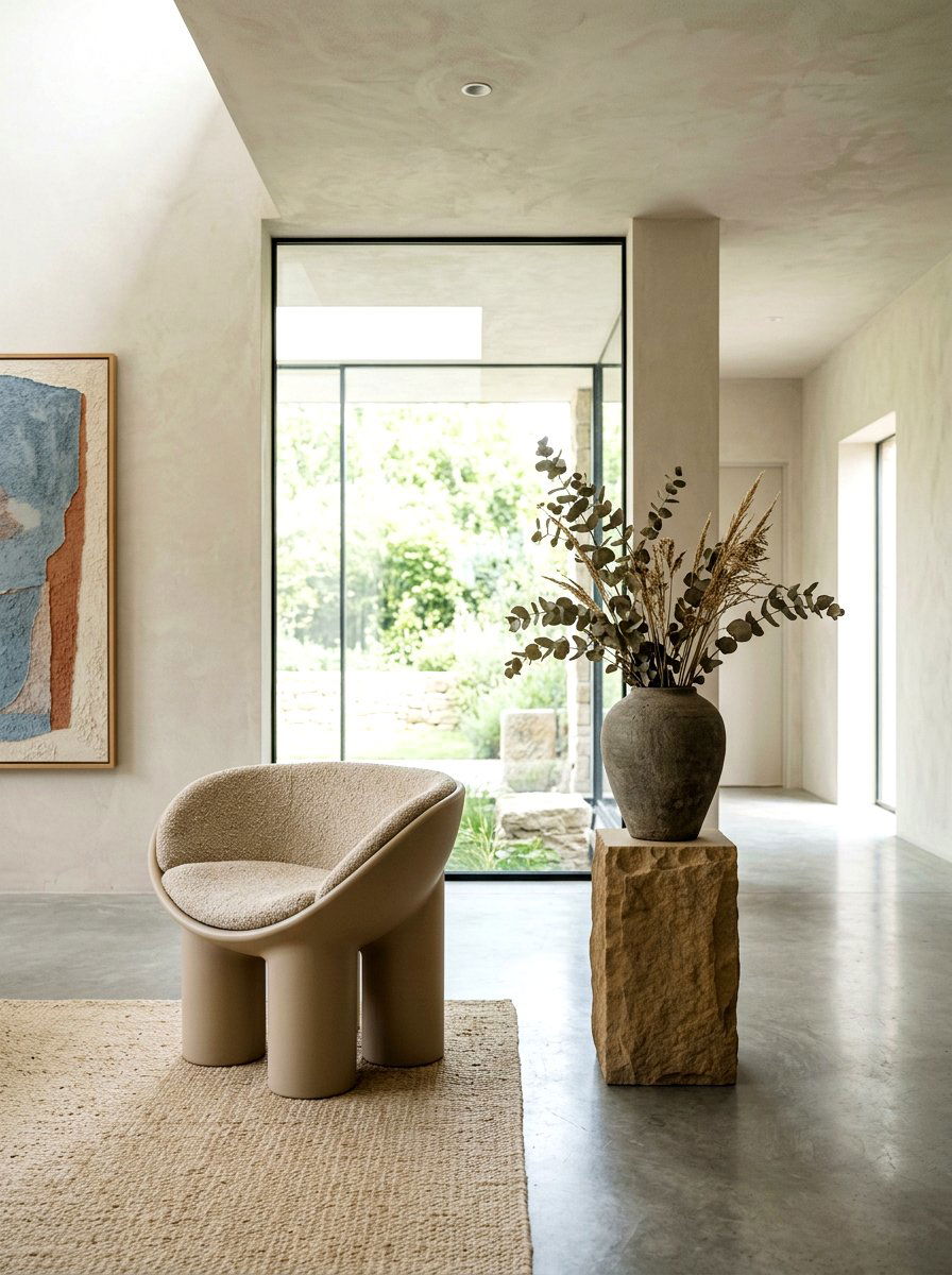 Putty Color Minimalist Space - 30 putty color wall ideas