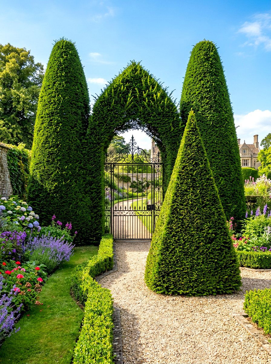 Pyramid Cone - 30 topiary garden ideas
