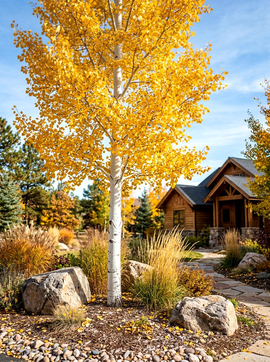 Quaking Aspen - 30 front yard tree ideas