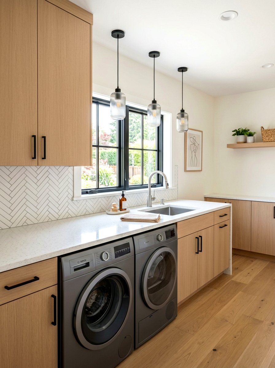 Quartz Countertop Laundry Room - 30 side by side laundry ideas