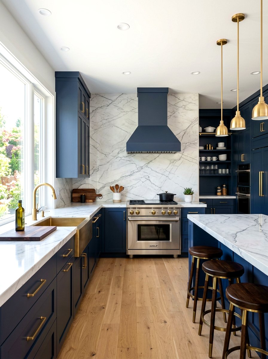 Quartzite Stone Backsplash - 30 decorative stone ideas