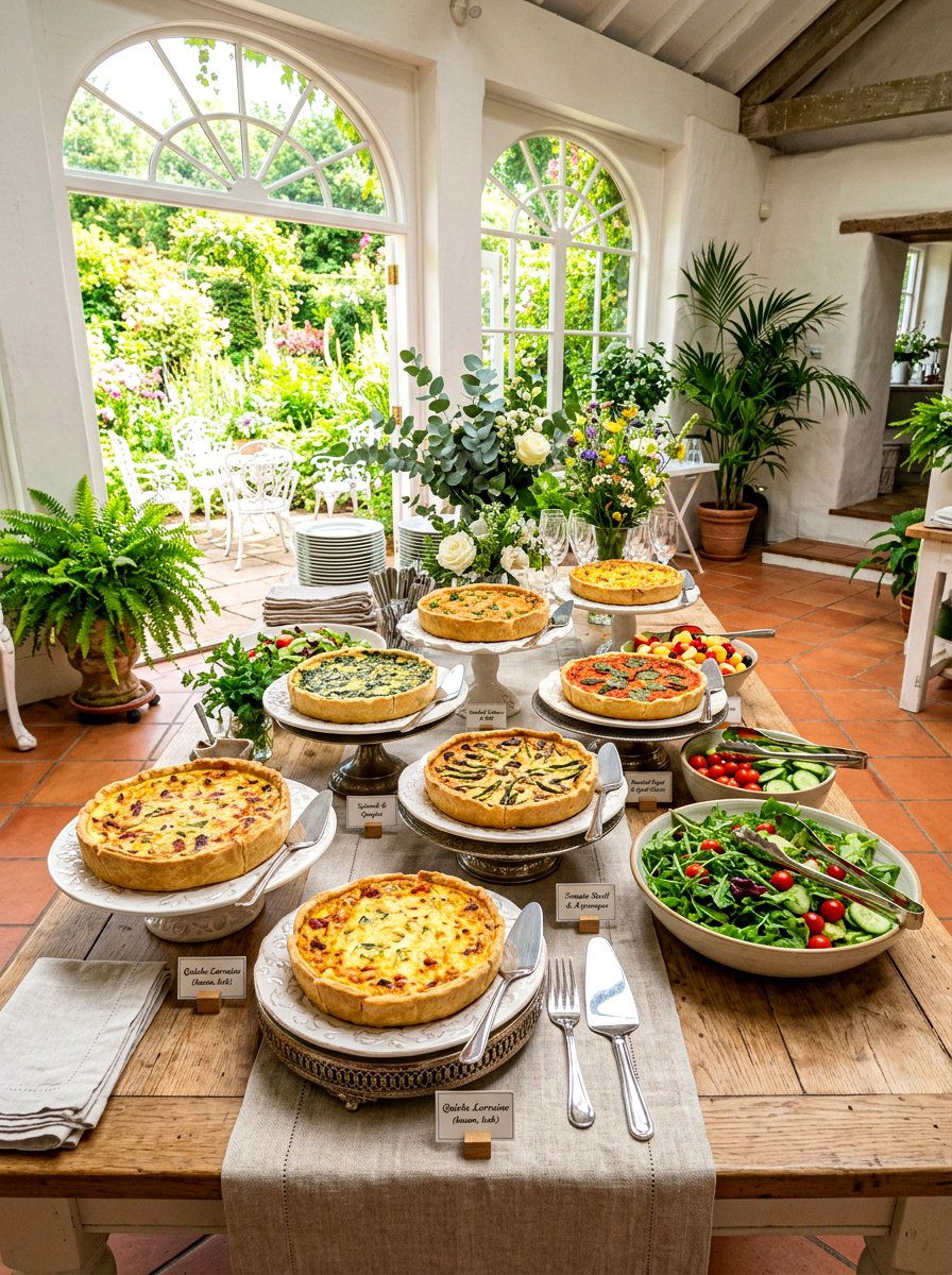 Quiche Brunch Buffet - 30 breakfast buffet ideas